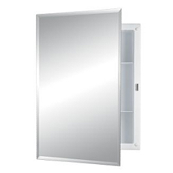Nutone 781061 Recess Mount Cabinet - Frameless Mirror with 1/2 Bevel Edge
